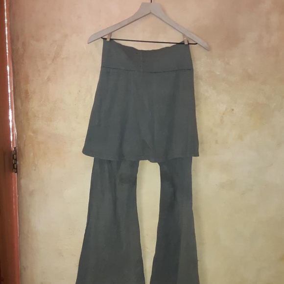 COPY - Bohemian Folk Skirted Bootleg Pants - Picture 2 of 3